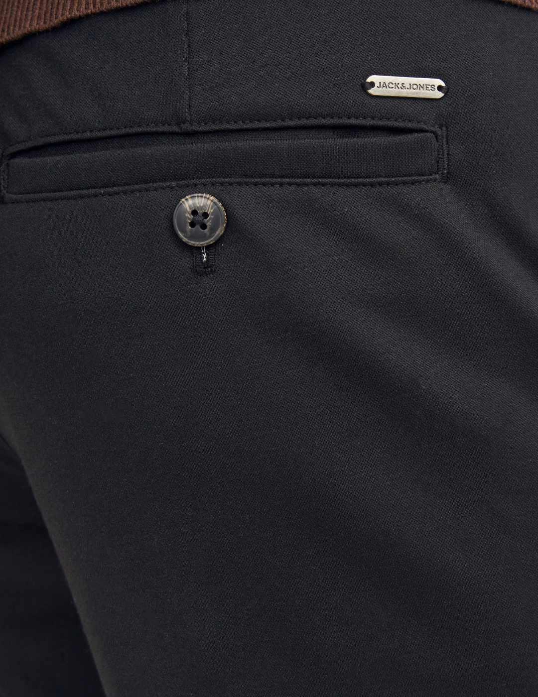 Pantalón chino Jack&Jones Marco negro slim para hombre