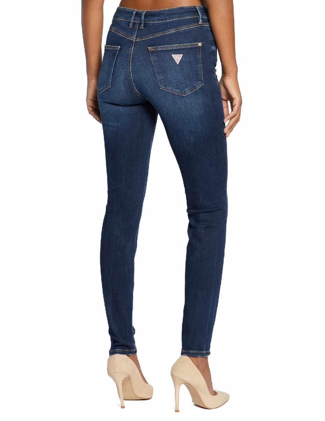 Pantalón vaquero Guess 1981 marino skinny para mujer