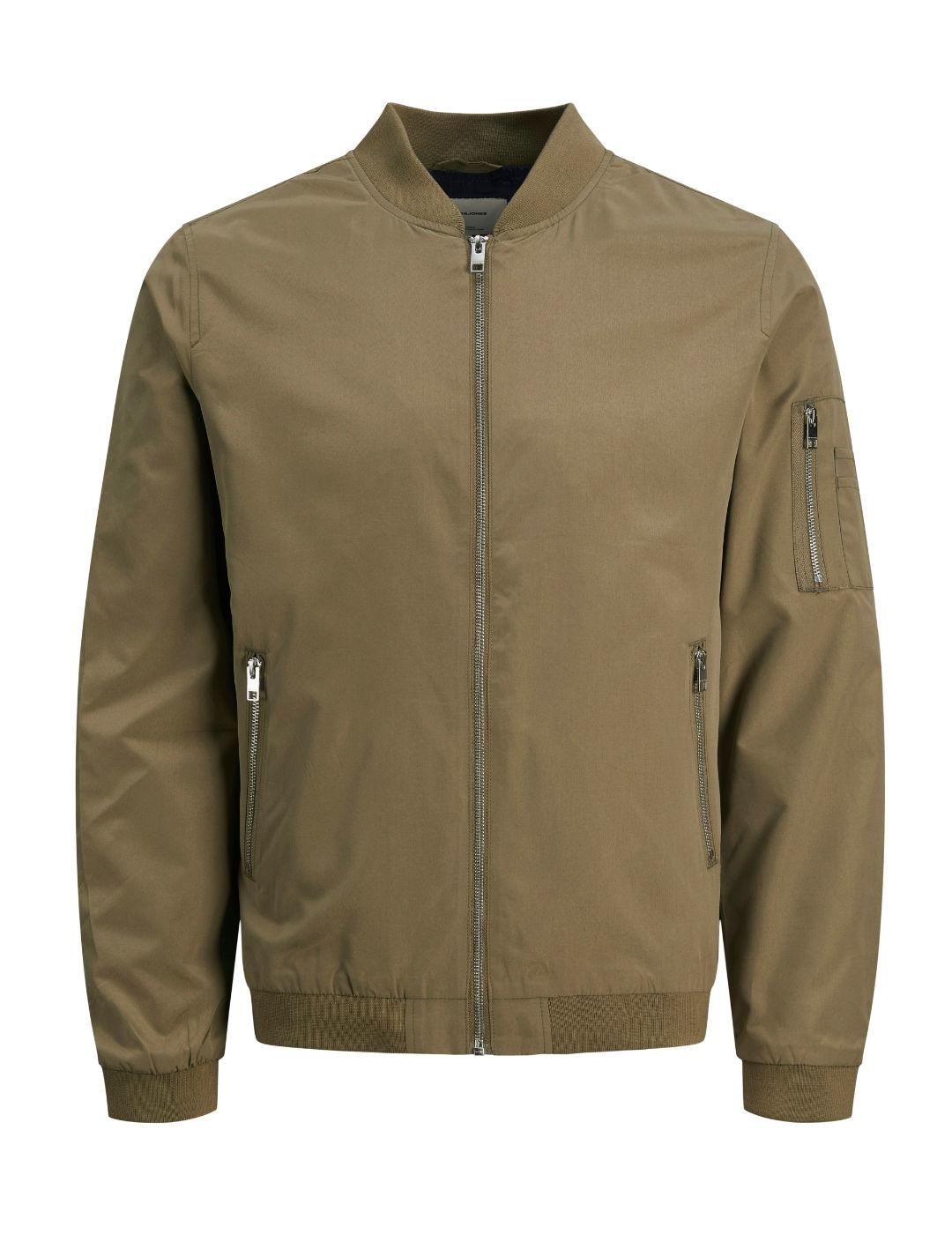 Chaqueta bomber Jack&Jones Rush verde amarronado para hombre