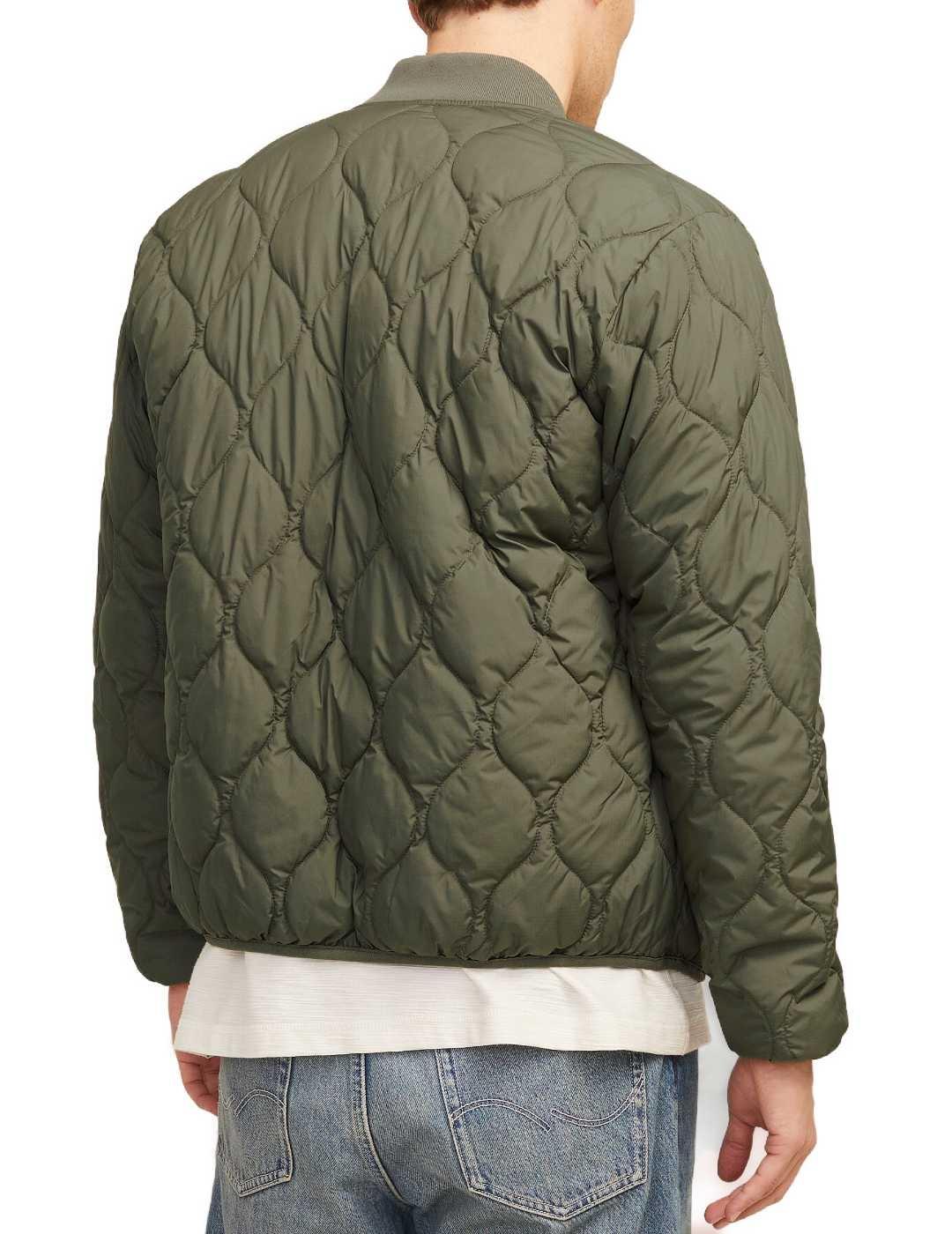 Chaqueta Jack & Jones Koda verde guateada para hombre