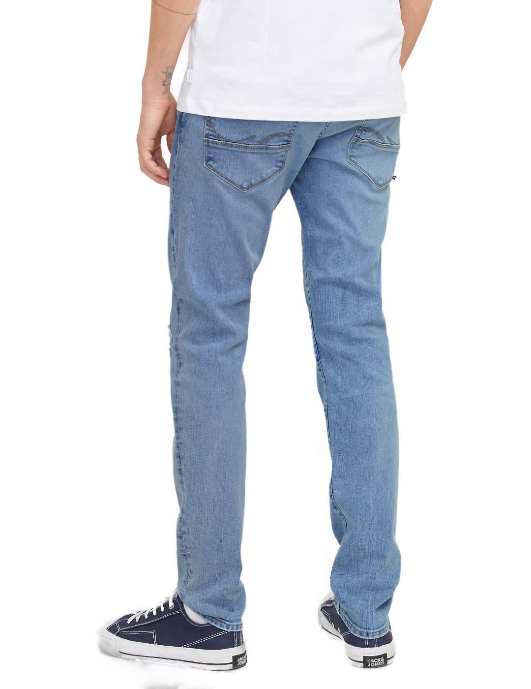 Pantalón vaquero Jack&Jones Glenn azul roto para hombre