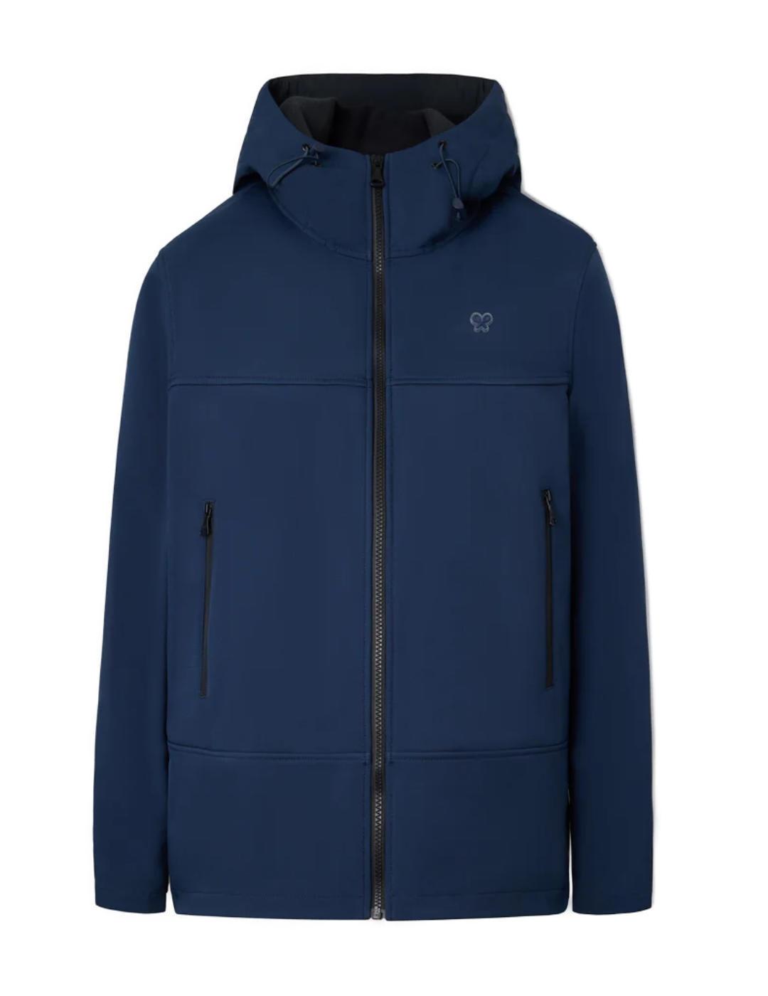 Chaqueta Silbon capucha cortaviento azul marino para hombre