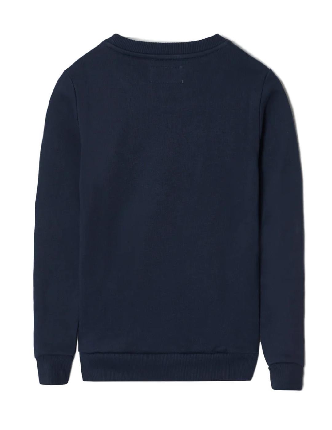 Sudadera Silbon raqueta media marino sin capucha para hombre