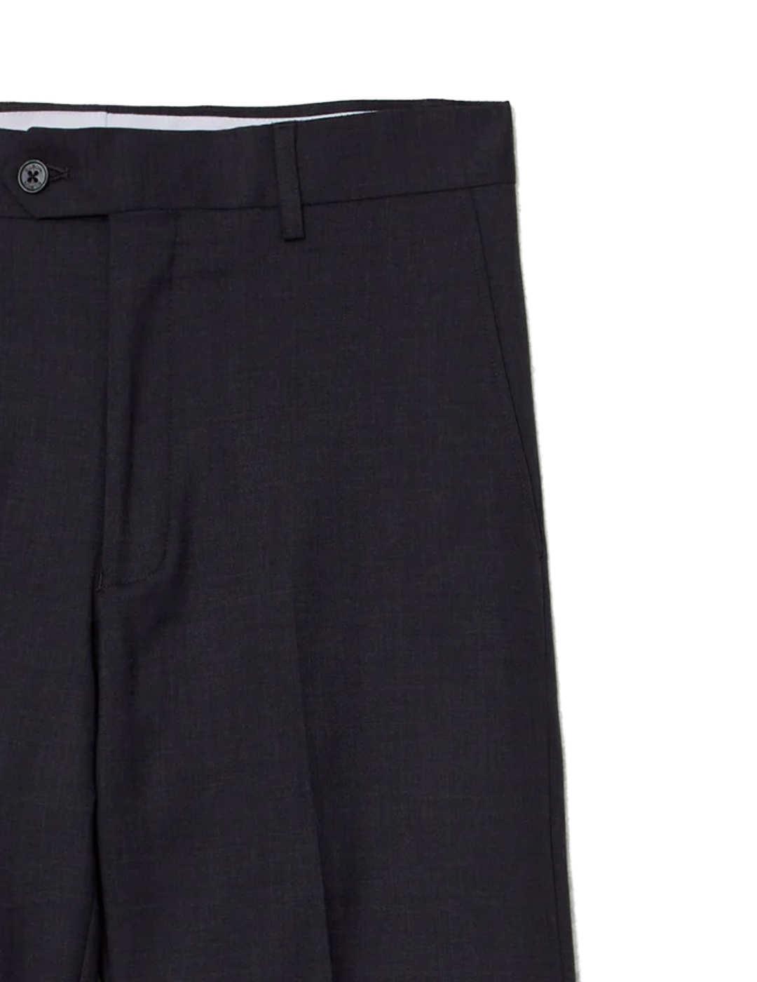 Pantalón Silbon traje stretch gris oscuro lana para hombre