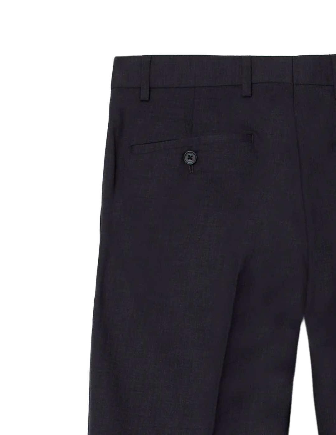 Pantalón Silbon traje stretch gris oscuro lana para hombre