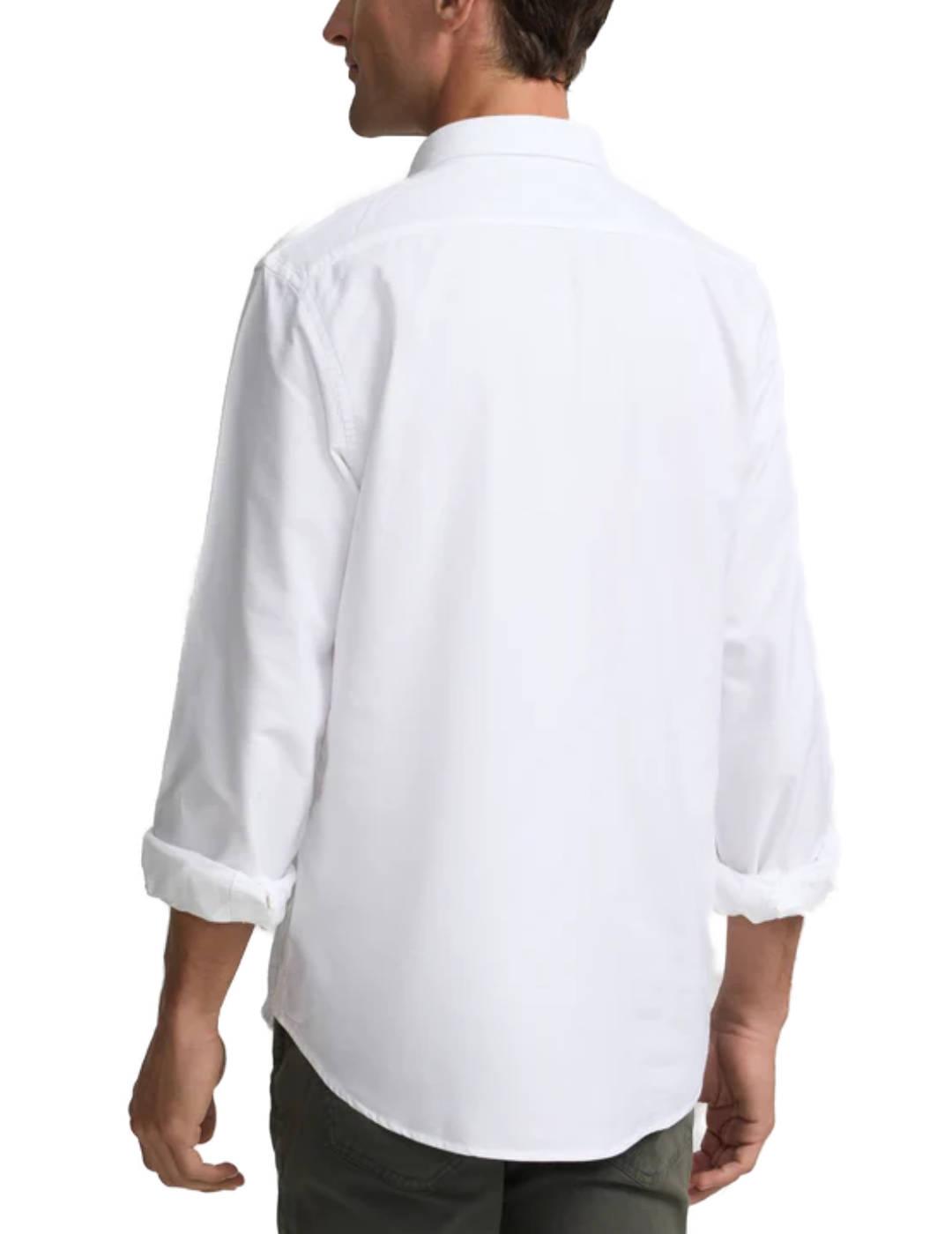 Camisa polera Silbon sport oxford blanca regular para hombre