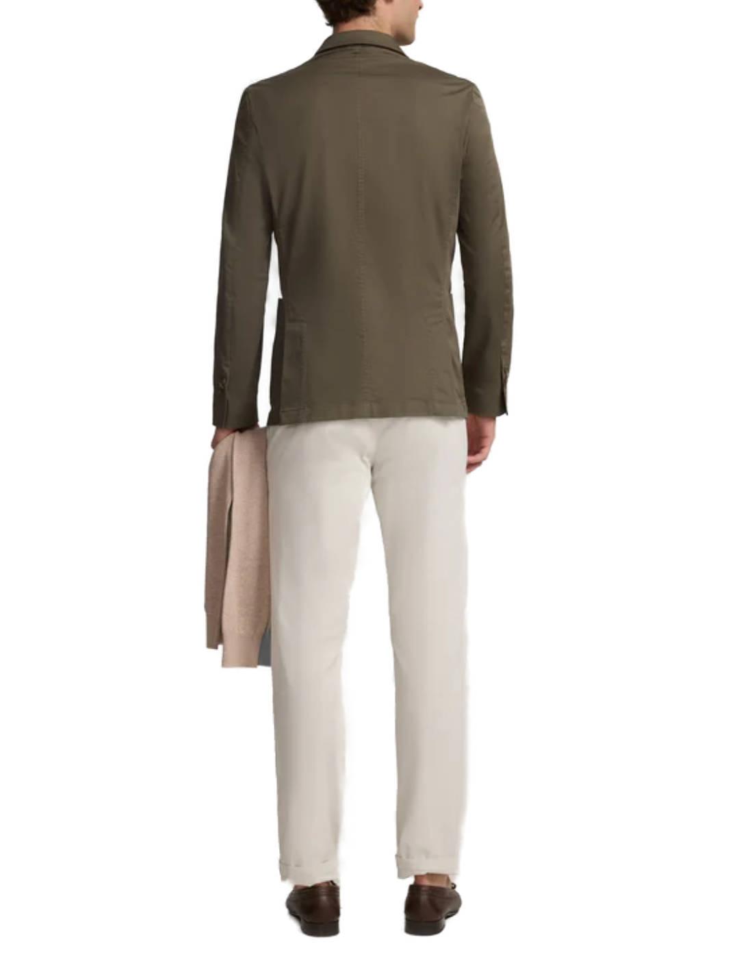 Americana Silbon casual khaki para hombre-Ng