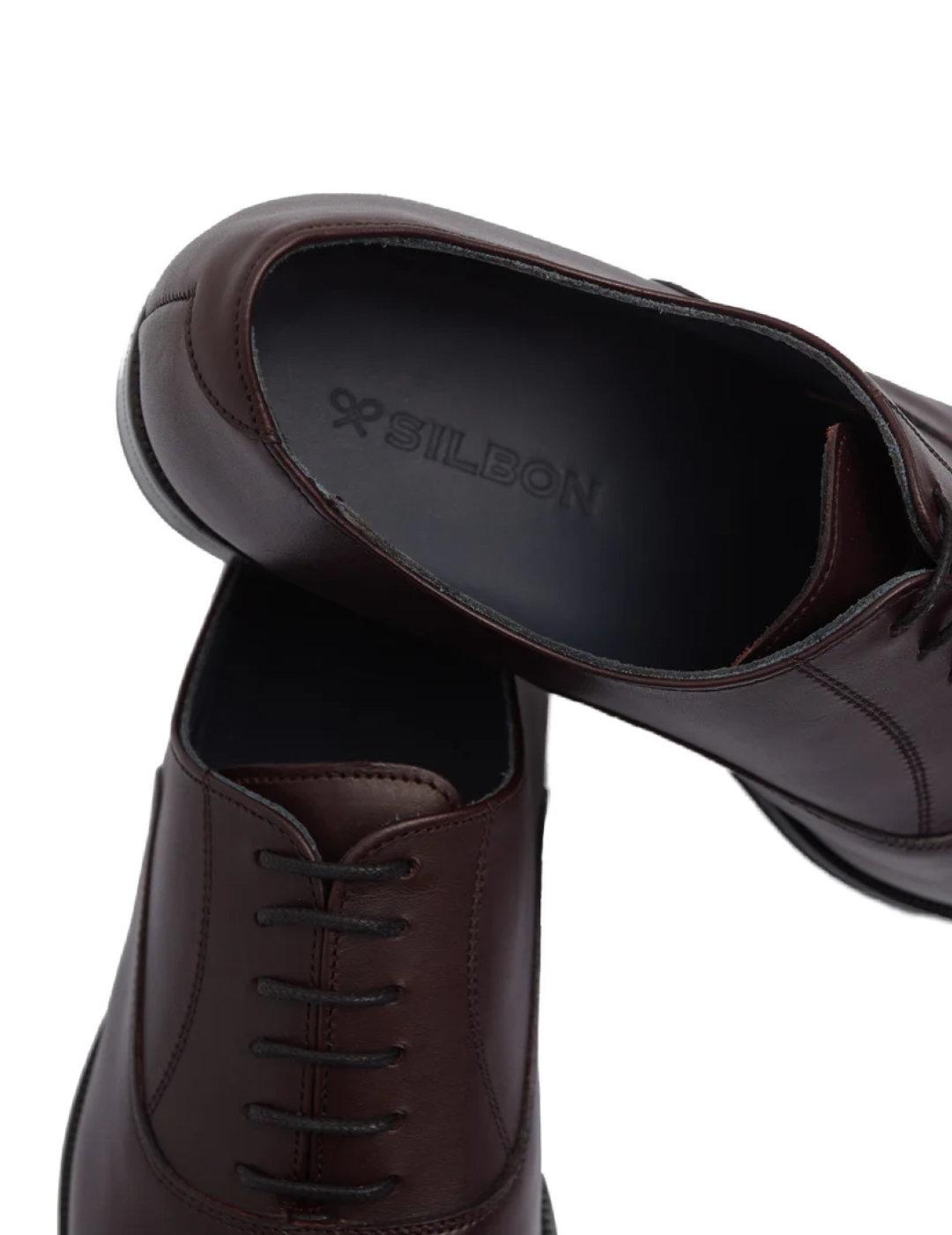 Zapato Silbon tailoring burdeos de vestir para hombre