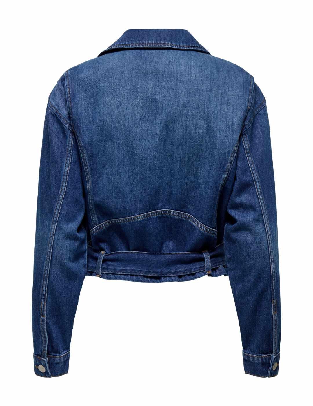 Chaqueta Only Lenny denim azul medio regular para mujer