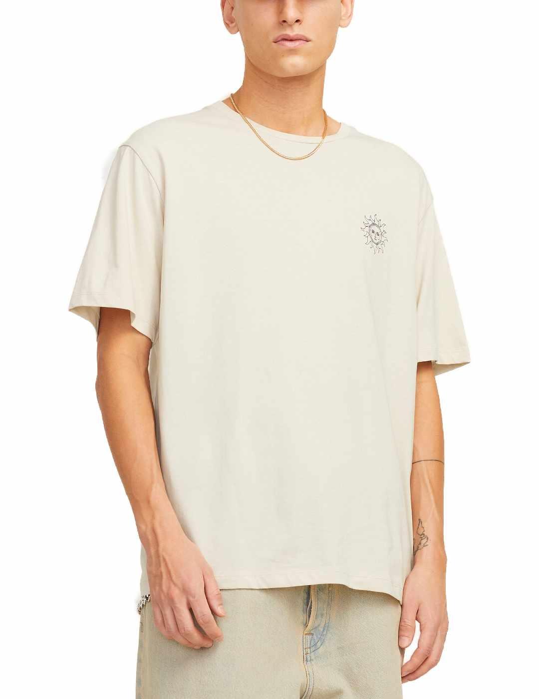 Camiseta Jack&Jones Jackie beige manga corta para hombre