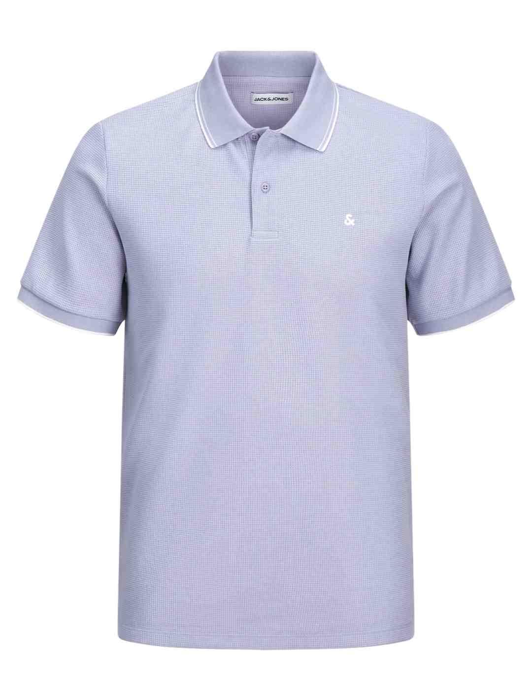 Polo Jack&Jones Austin lavanda manga corta para hombre