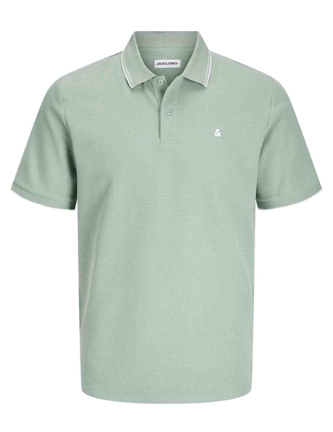 Polo Jack&Jones Austin verde claro manga corta para hombre