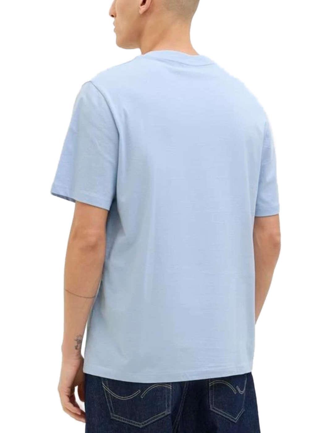 Camiseta Jack&Jones Palm azul cielo manga corta para hombre