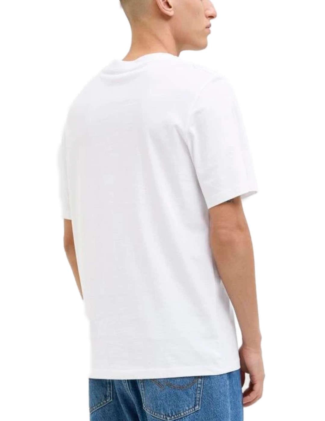 Camiseta Jack&Jones Palm blanco manga corta para hombre