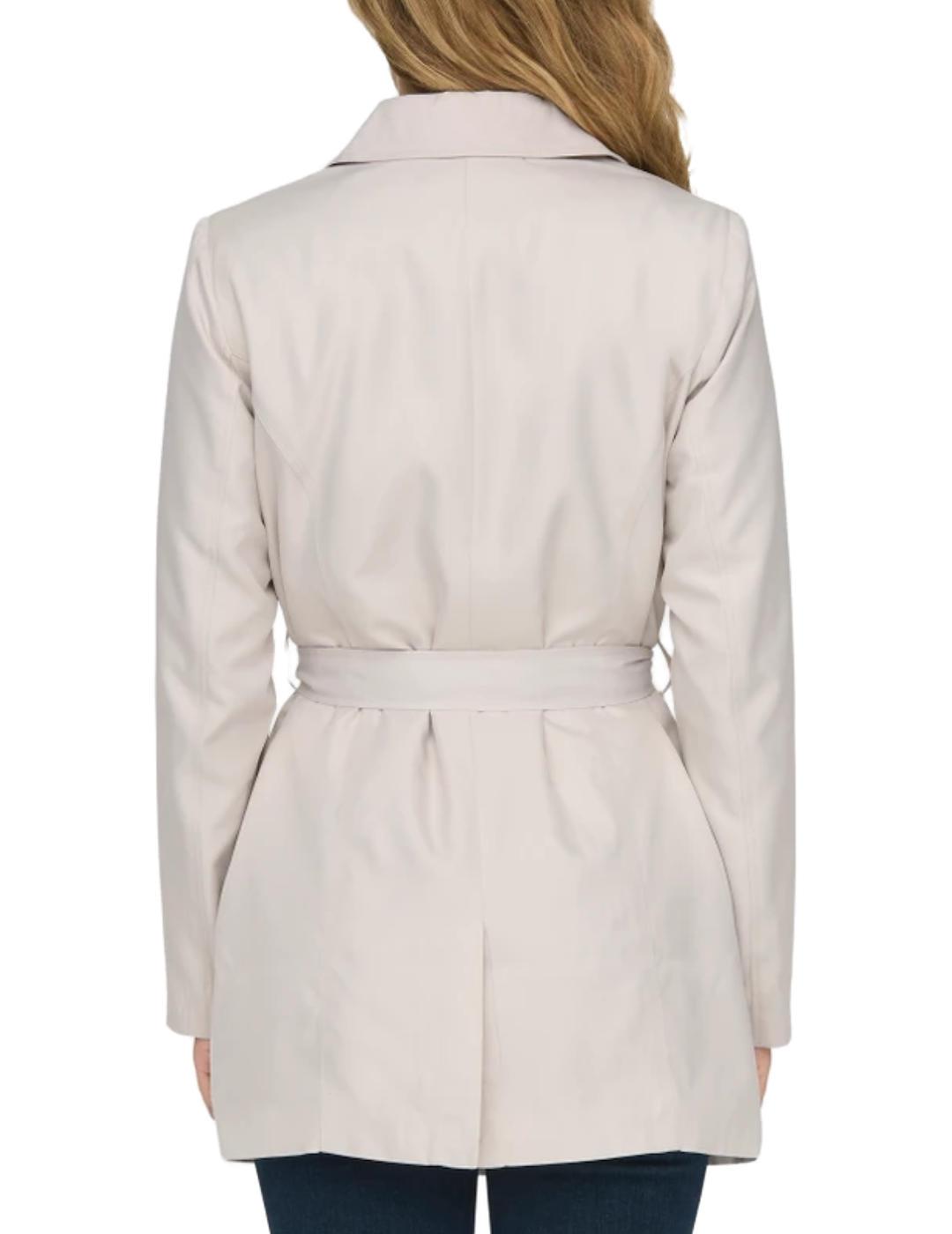 Gabardina trench Only Valerie crudo básica para mujer