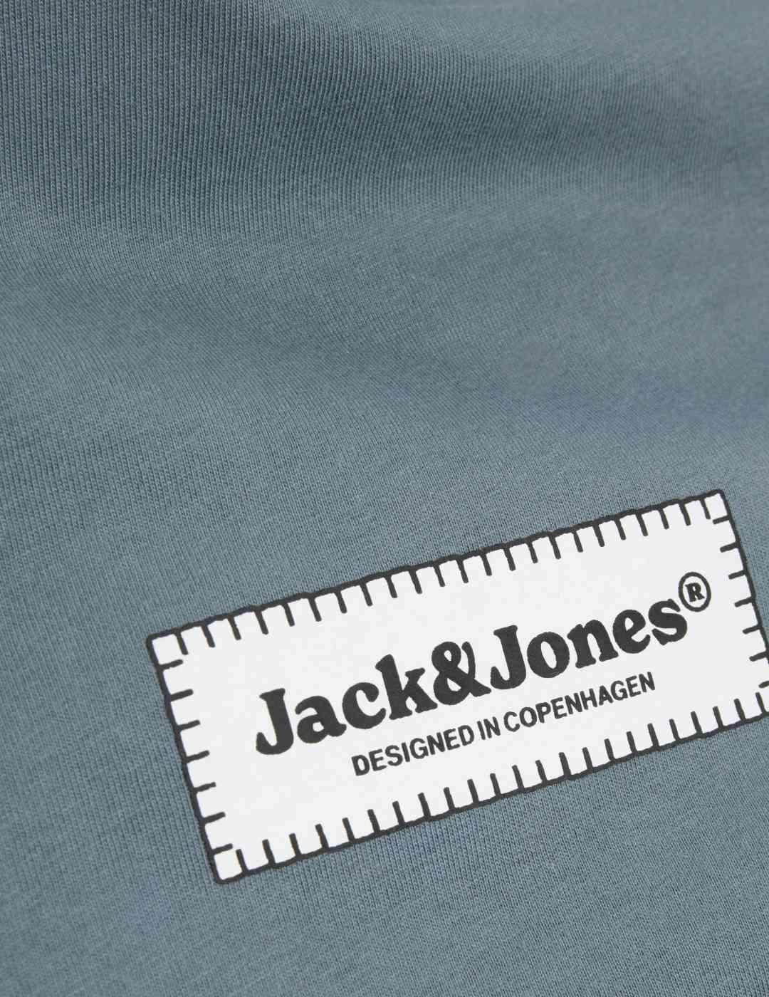 Camiseta Jack&Jones Split azul manga corta para hombre