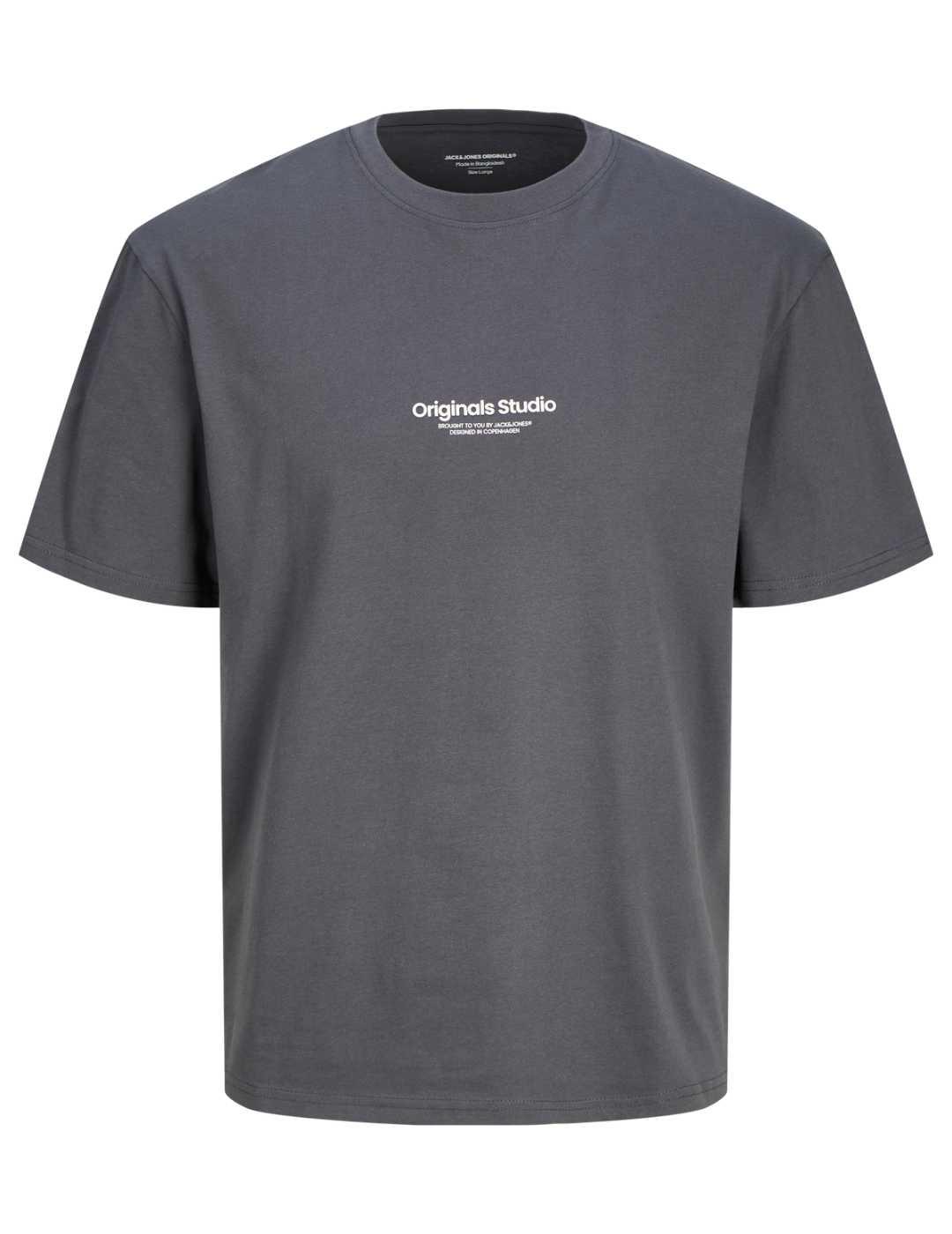 Camiseta Jack&Jones Esterbro gris manga corta para hombre