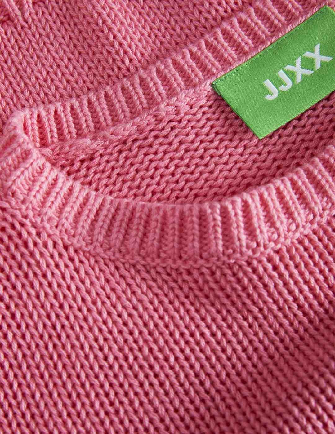 Jersey cropped JJXX Nova rosa chicle para mujer