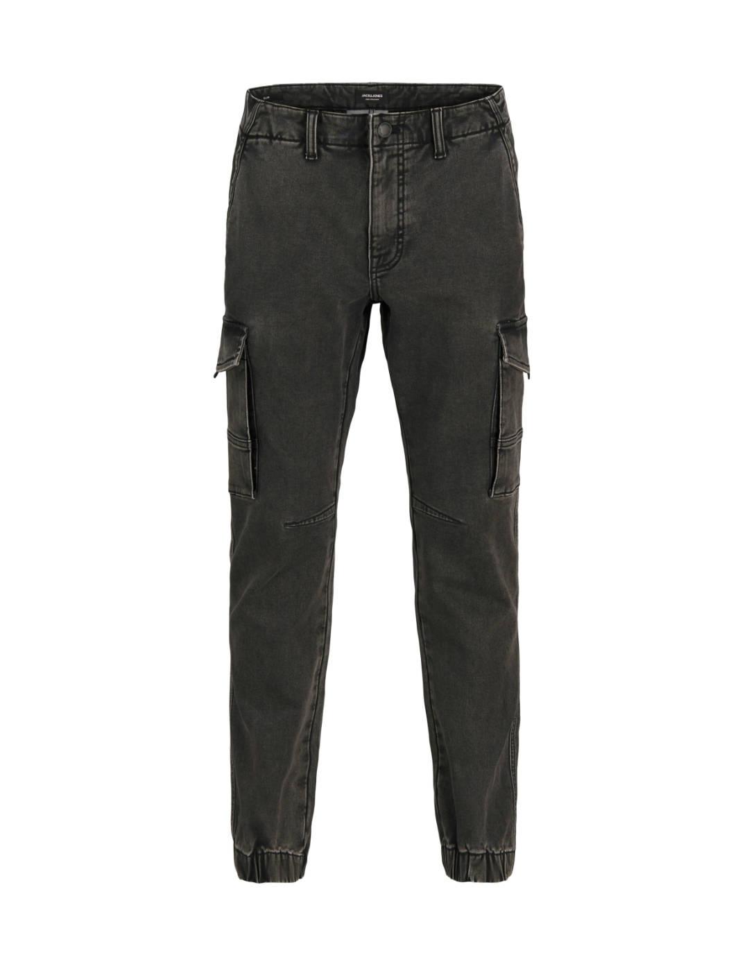 Pantalón vaquero Jack&Jones Paul negro cargo para hombre