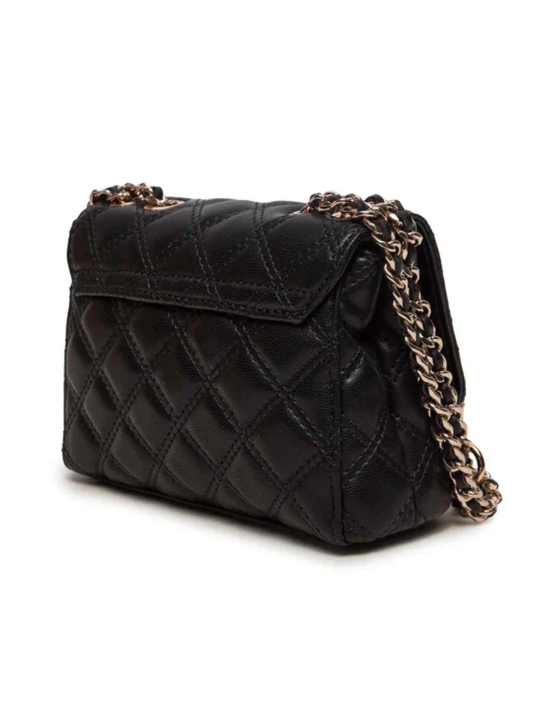 Bolso bandolera Guess Giully mini negro para mujer