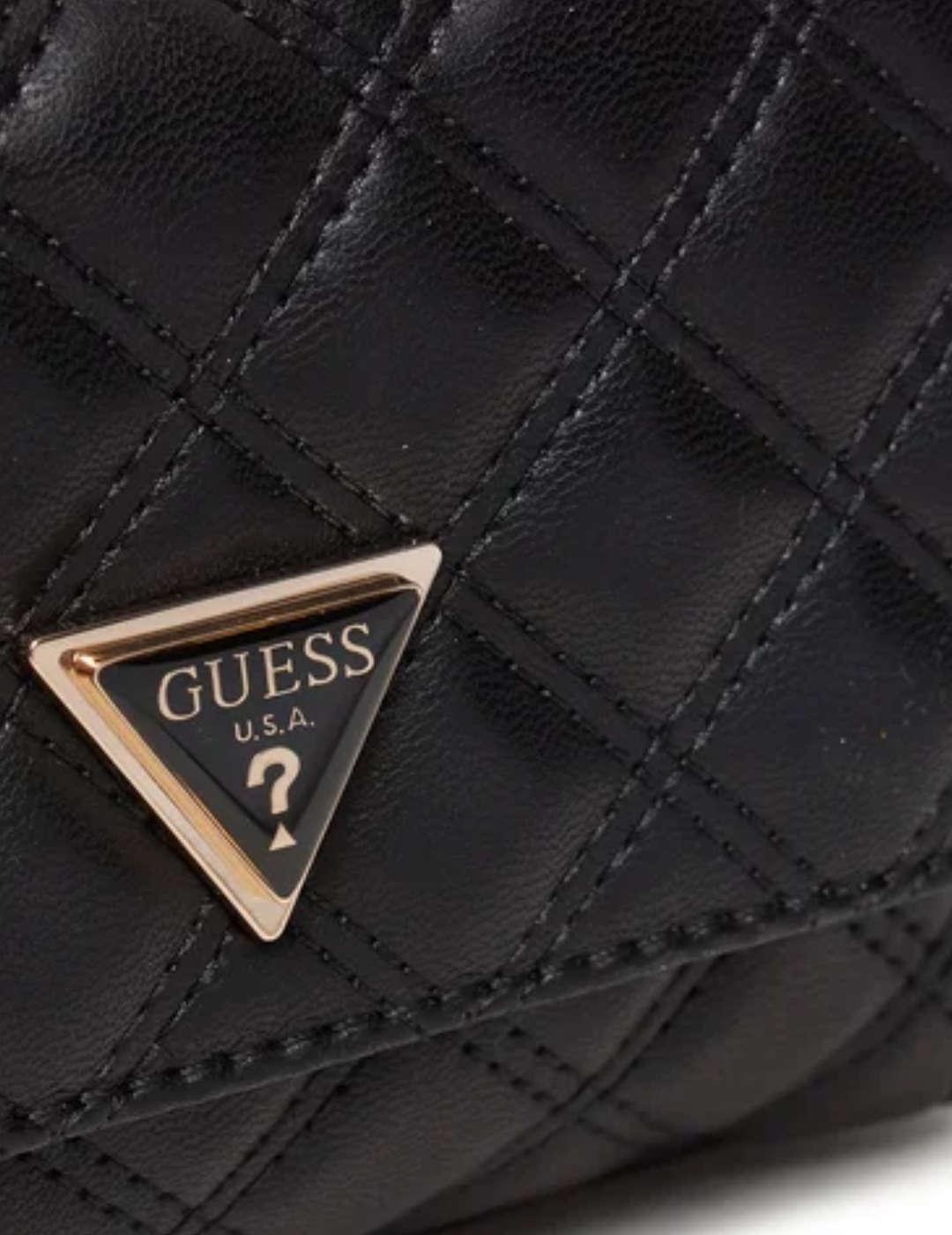 Bolso bandolera Guess Giully mini negro para mujer