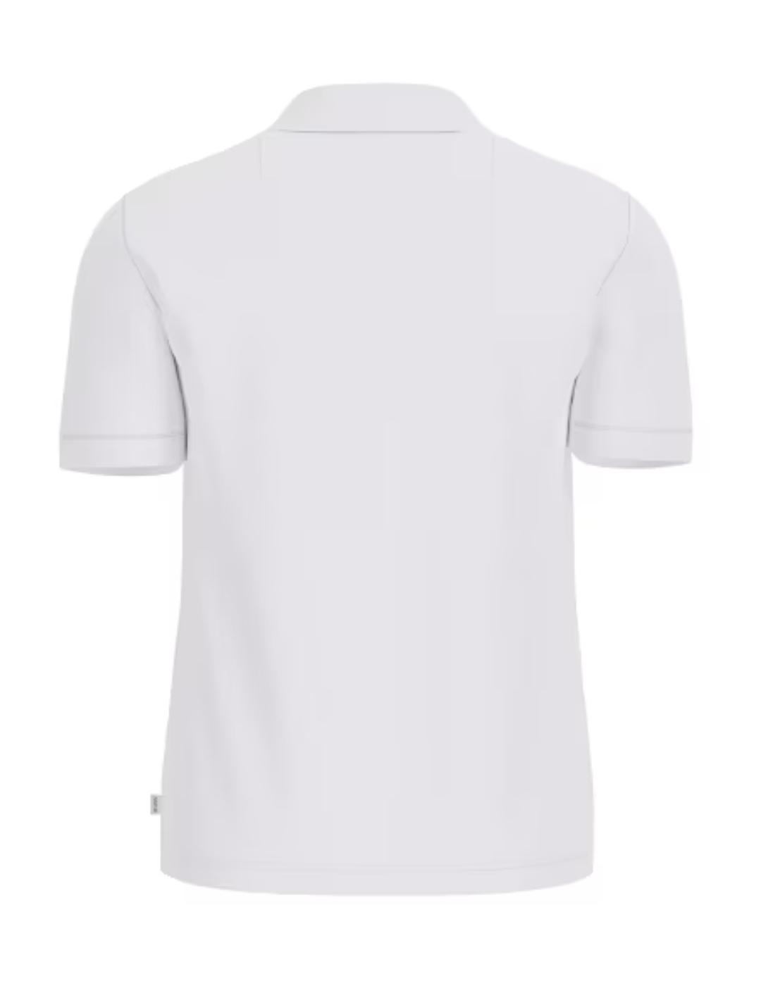 Polo Guess Jeans Embro blanco manga corta para hombre