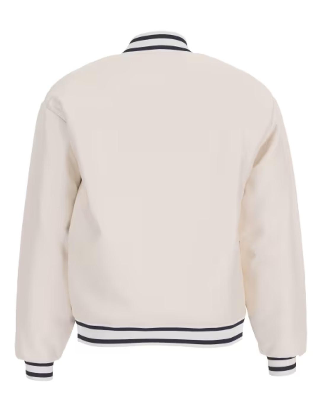 Chaqueta bomber Guess Jeans beige y marino para hombre