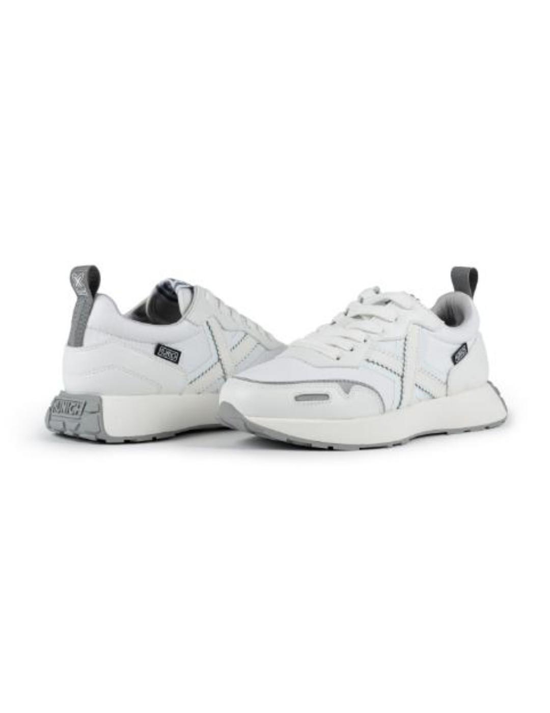 Zapatilla deportiva Munich Xemine blanco y gris para mujer