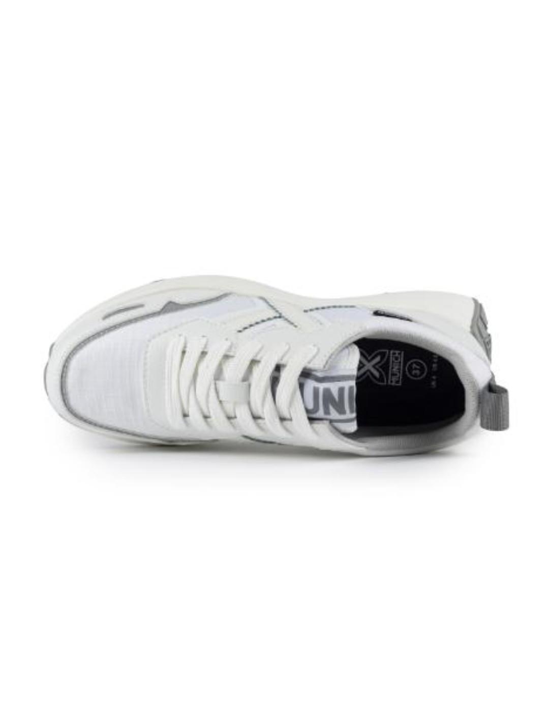 Zapatilla deportiva Munich Xemine blanco y gris para mujer