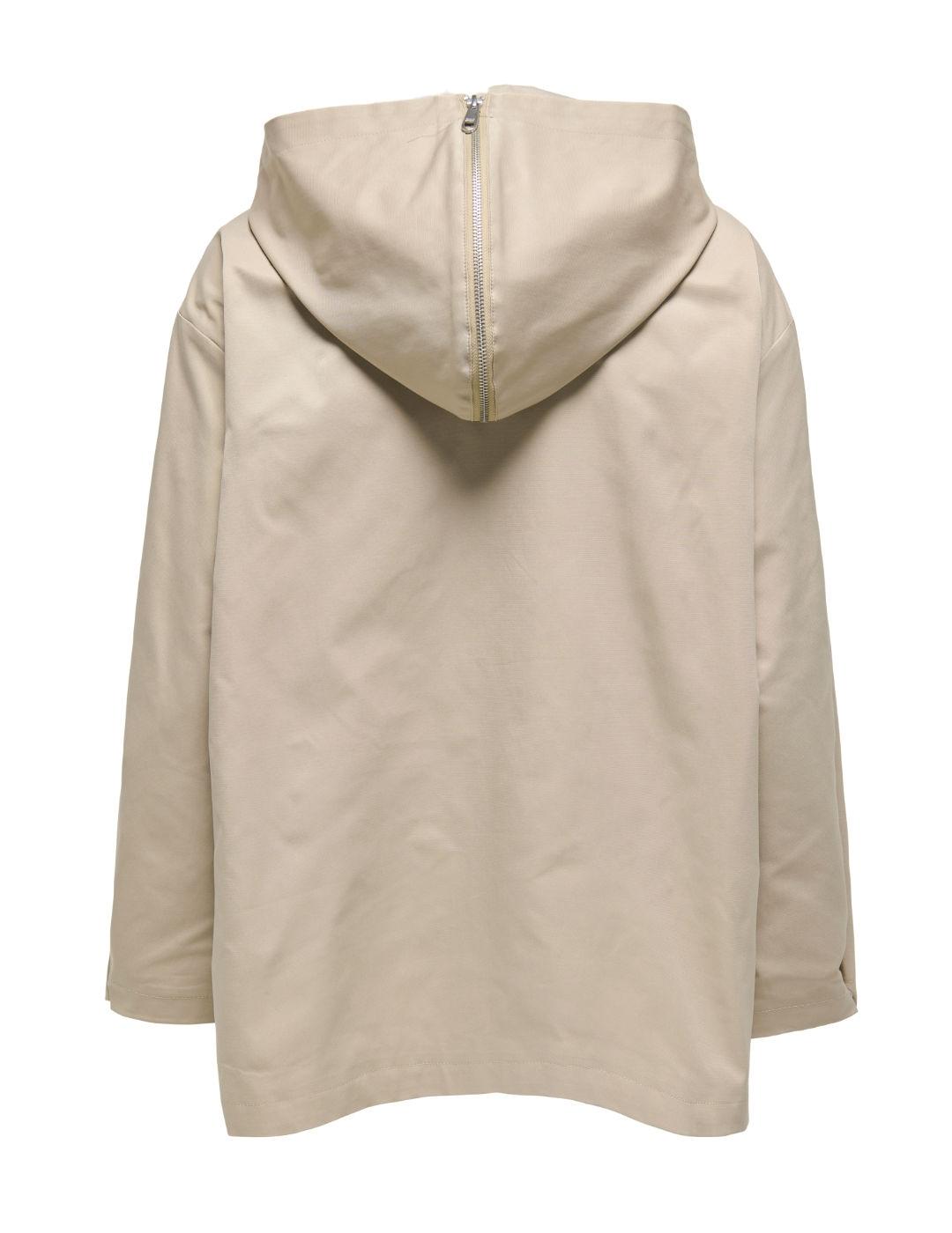 Chaqueta Only Lisa beige con capucha para mujer