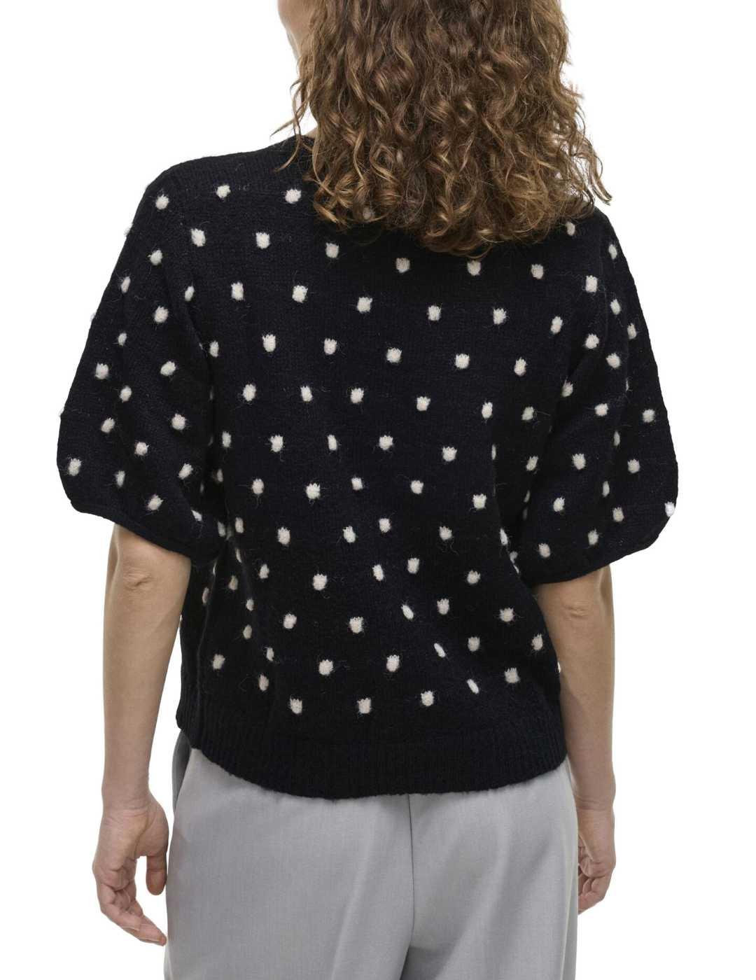 Camiseta Vila Dottie punto negra de puntos con topos mujer