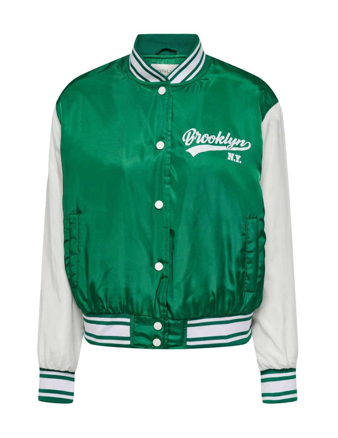 Chaqueta bomber JJXX New Coleen verde brillante para mujer