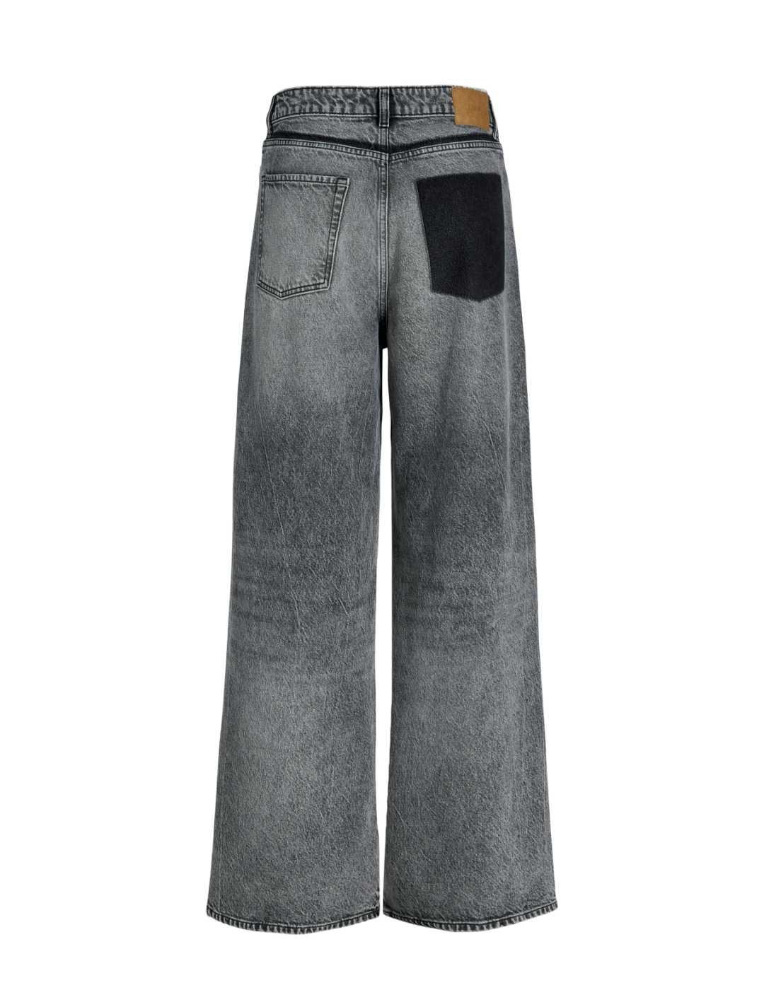 Pantalón vaquero JJXX Tokyo gris oscuro wide  para mujer