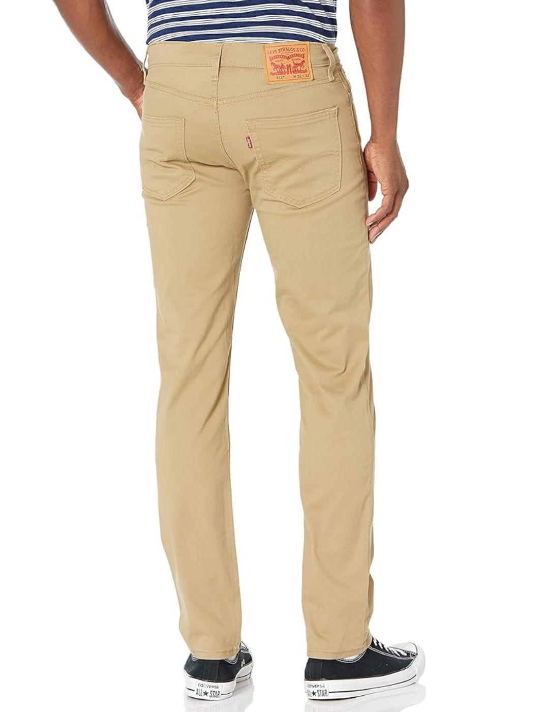 Pantalón vaquero Levi´s 511 slim beige para hombre