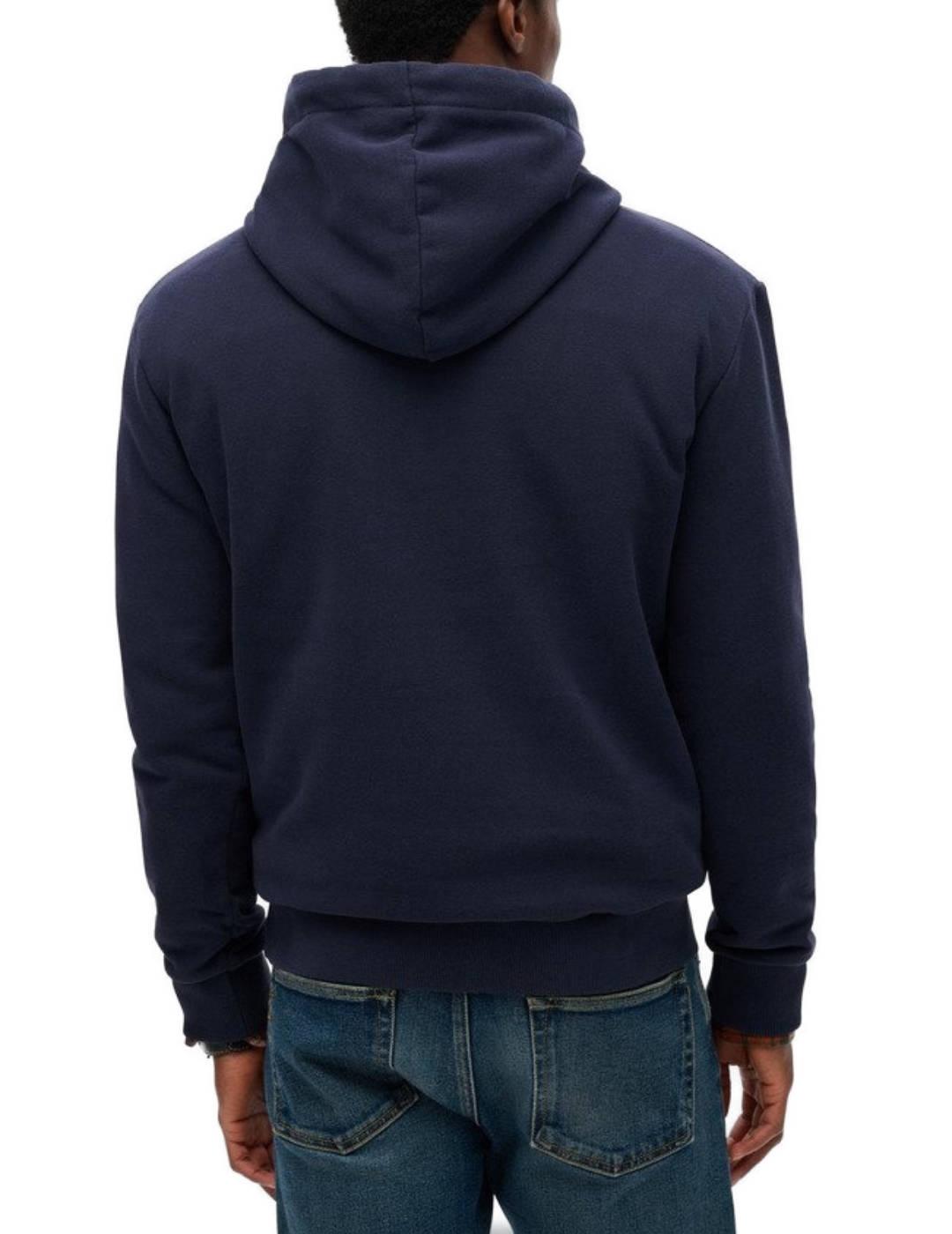 Sudadera Superdry Venue marino con capucha para hombre