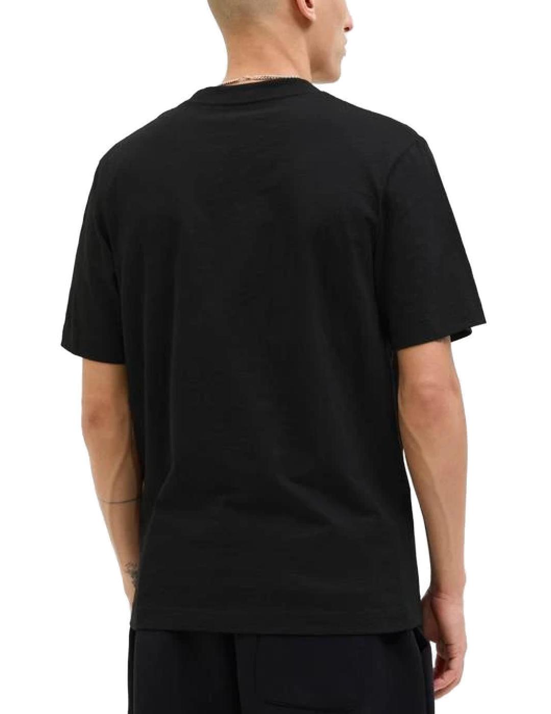 Camiseta Jack&Jones Split negro manga corta para hombre