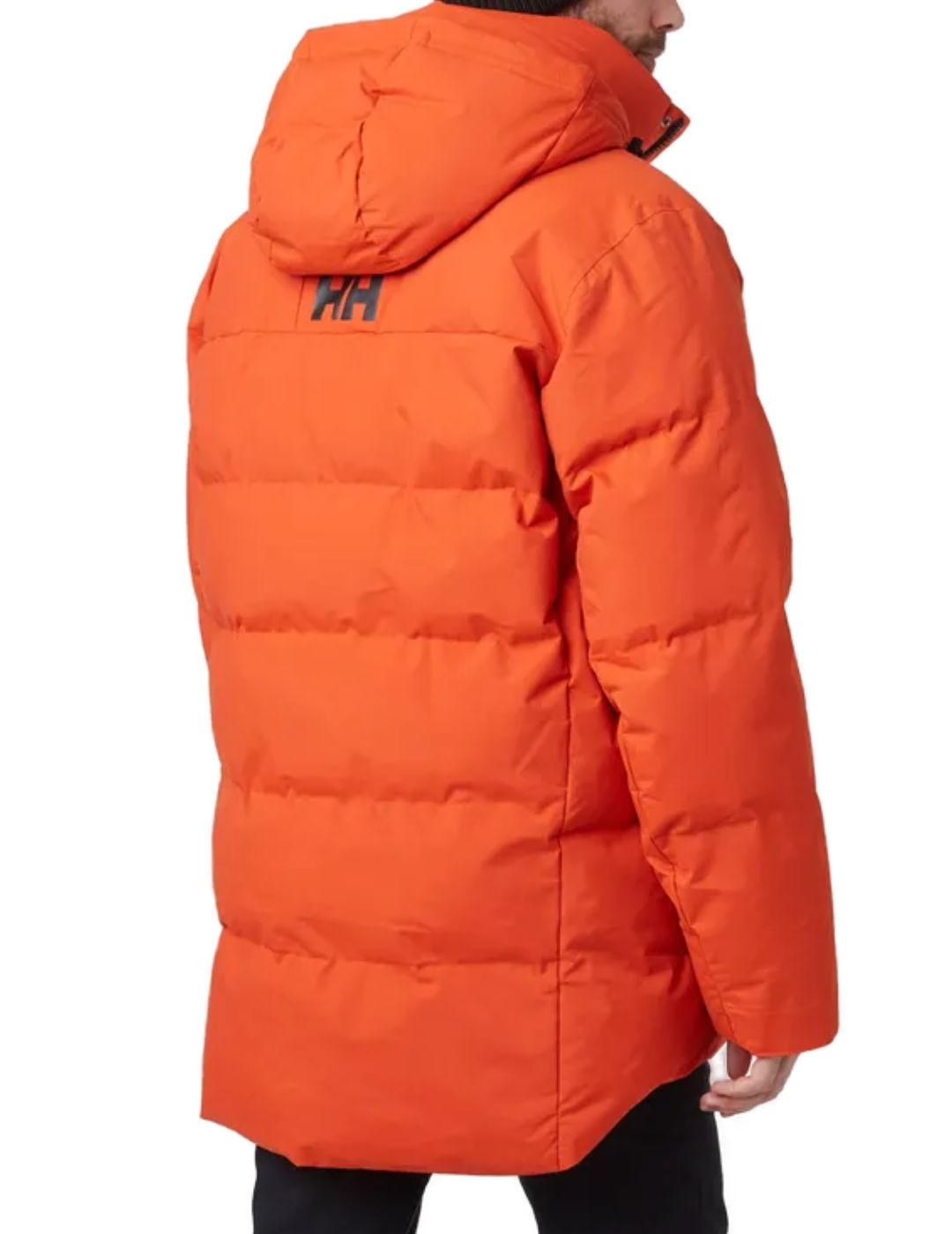 Plumas Helly Hansen Tromsoe naranja con capucha para hombre