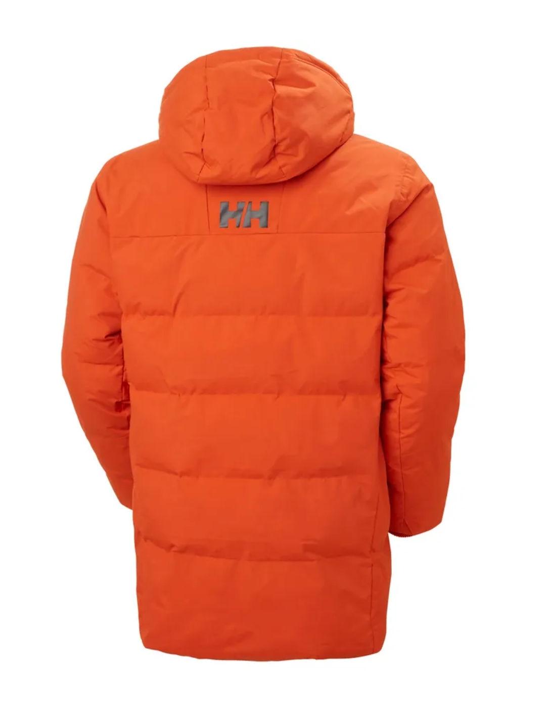 Plumas Helly Hansen Tromsoe naranja con capucha para hombre