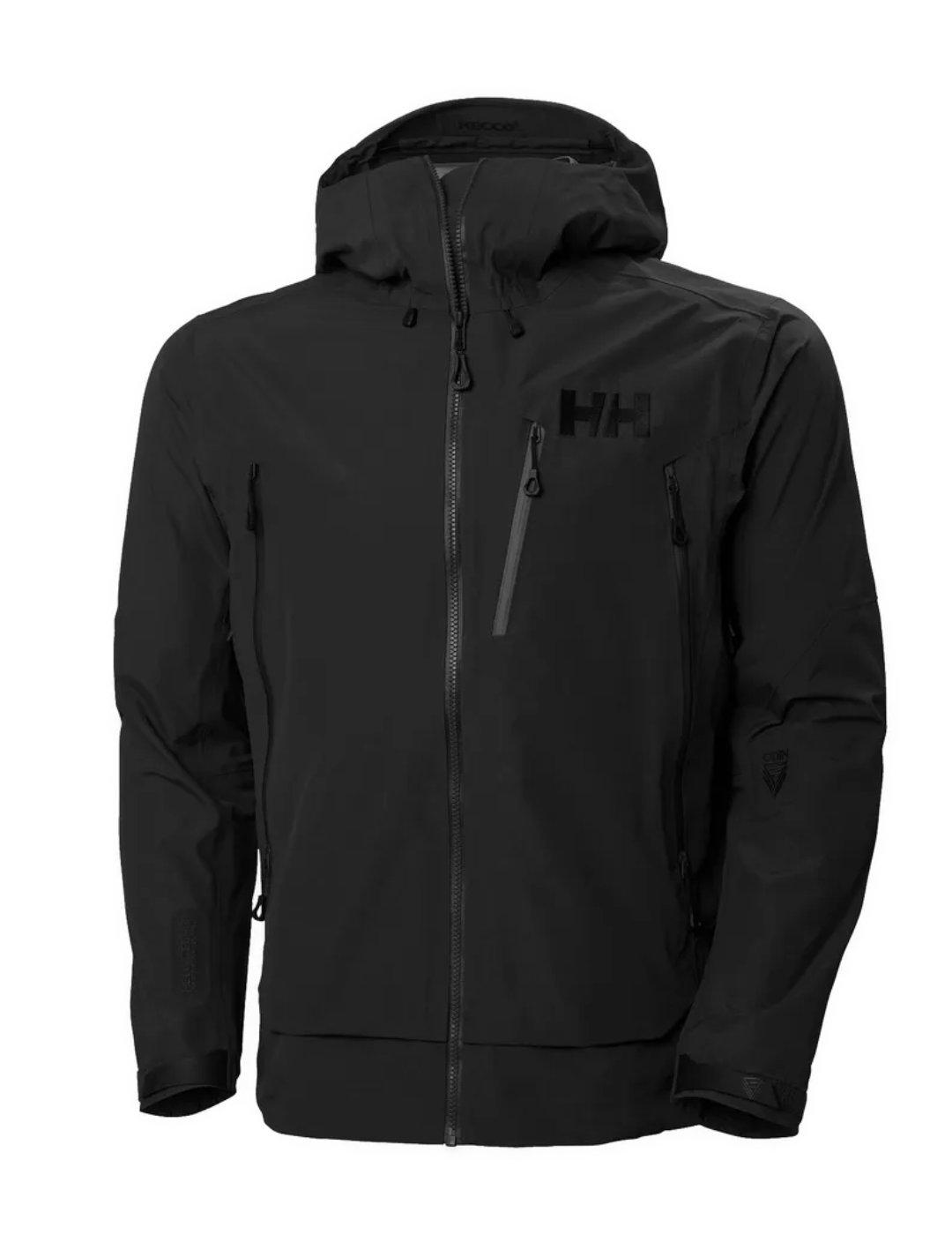 Chaqueta Helly Hansen Odin negro con capucha para hombre