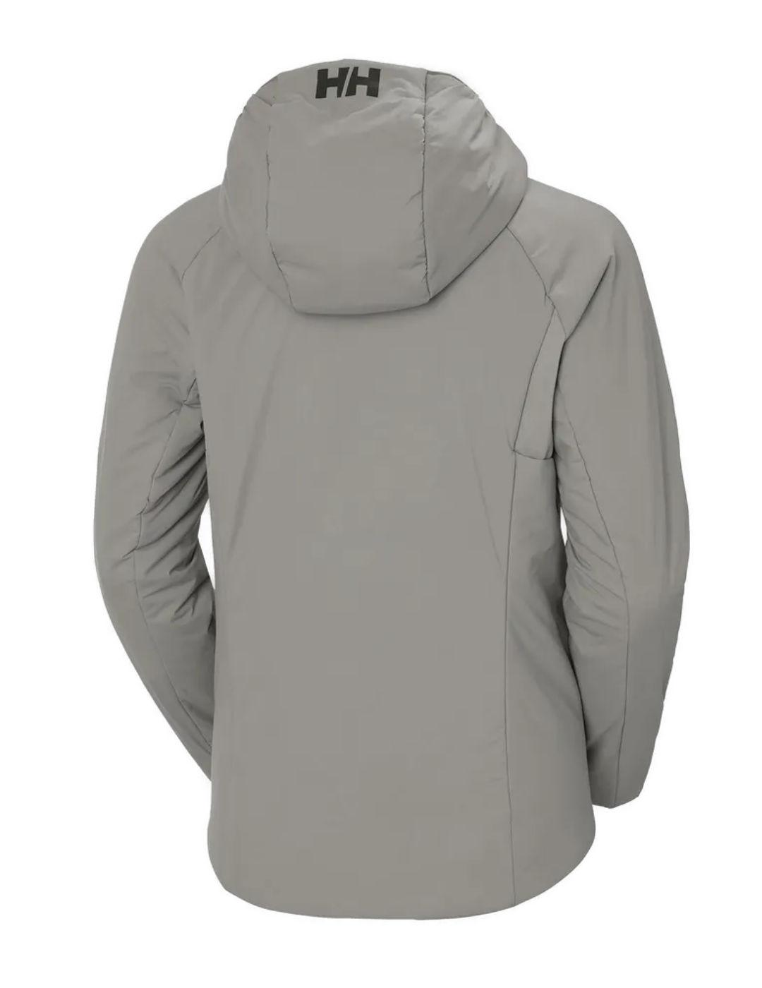 Chaqueta Helly Hansen Odin gris con capucha para mujer