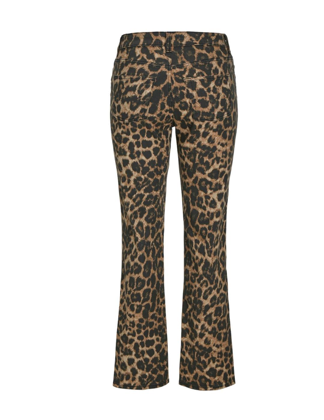 Pantalón vaquero JJXX Tatiana leopardo straight para mujer