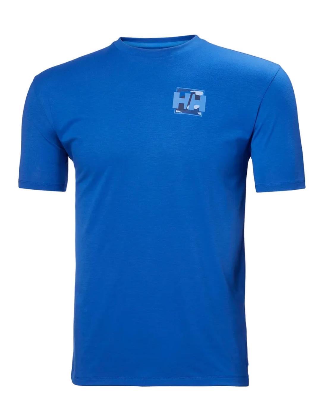 Camiseta Helly Hansen Skog azulona manga corta para hombre