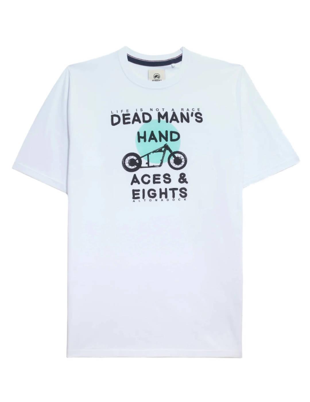 Camiseta Altonadock blanca bici manga corta para hombre