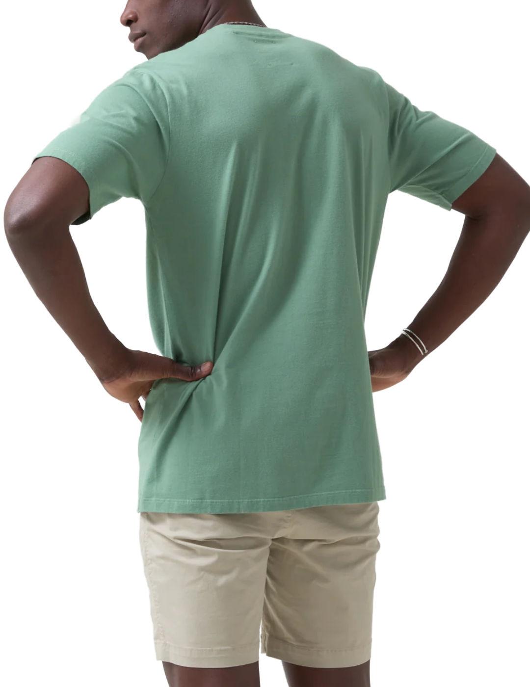 Camiseta Altonadock verde claro manga corta para hombre