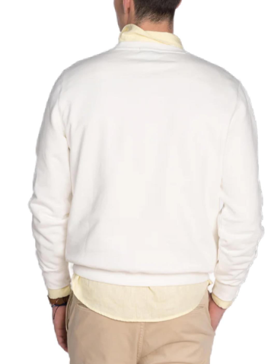 Sudadera Harper&Neyer New england blanca sin capucha hombre