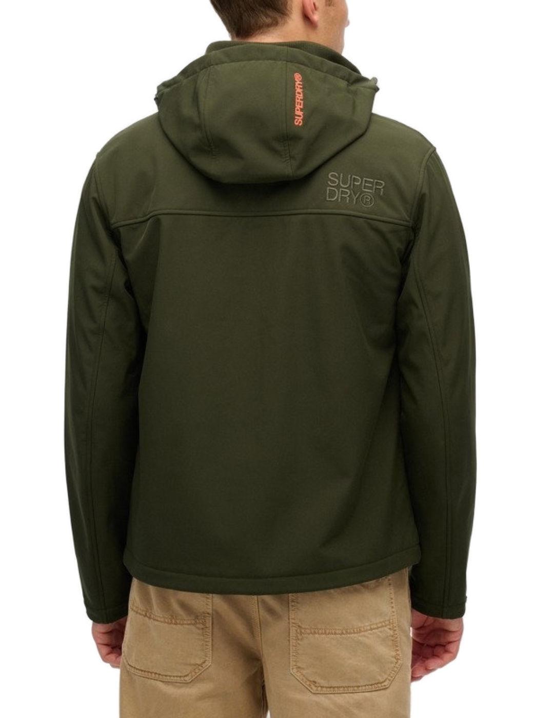 Chaqueta Superdry Trekker verde con capucha para hombre