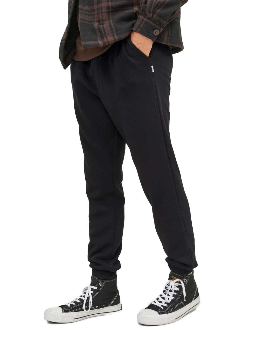 Pantalón jogger Jack&Jones Gordon felpa negro para hombre