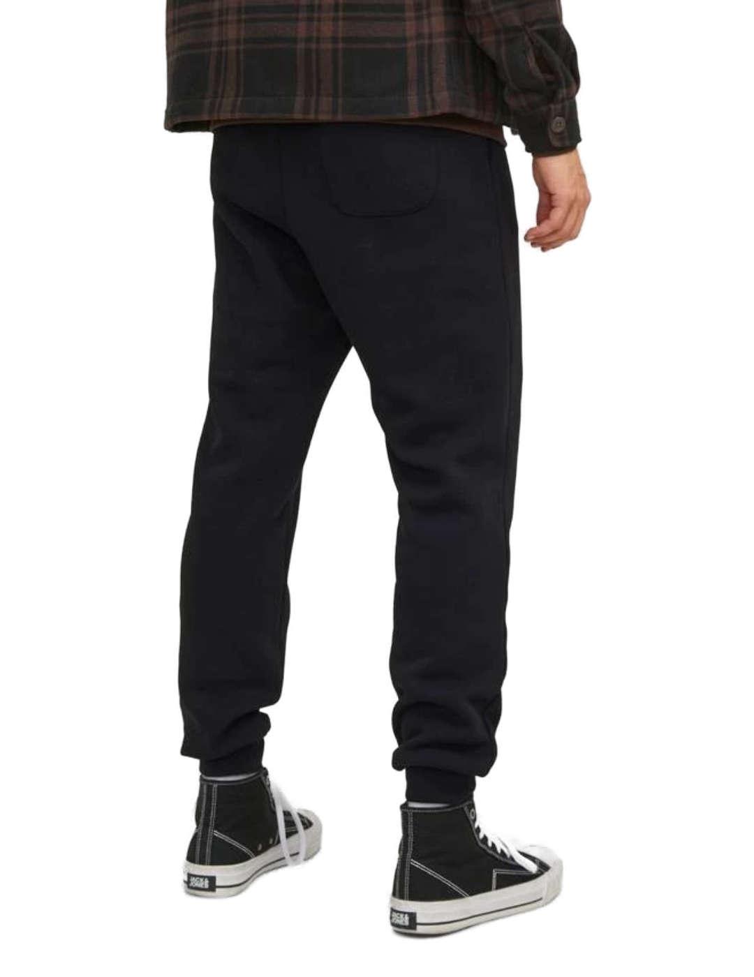 Pantalón jogger Jack&Jones Gordon felpa negro para hombre