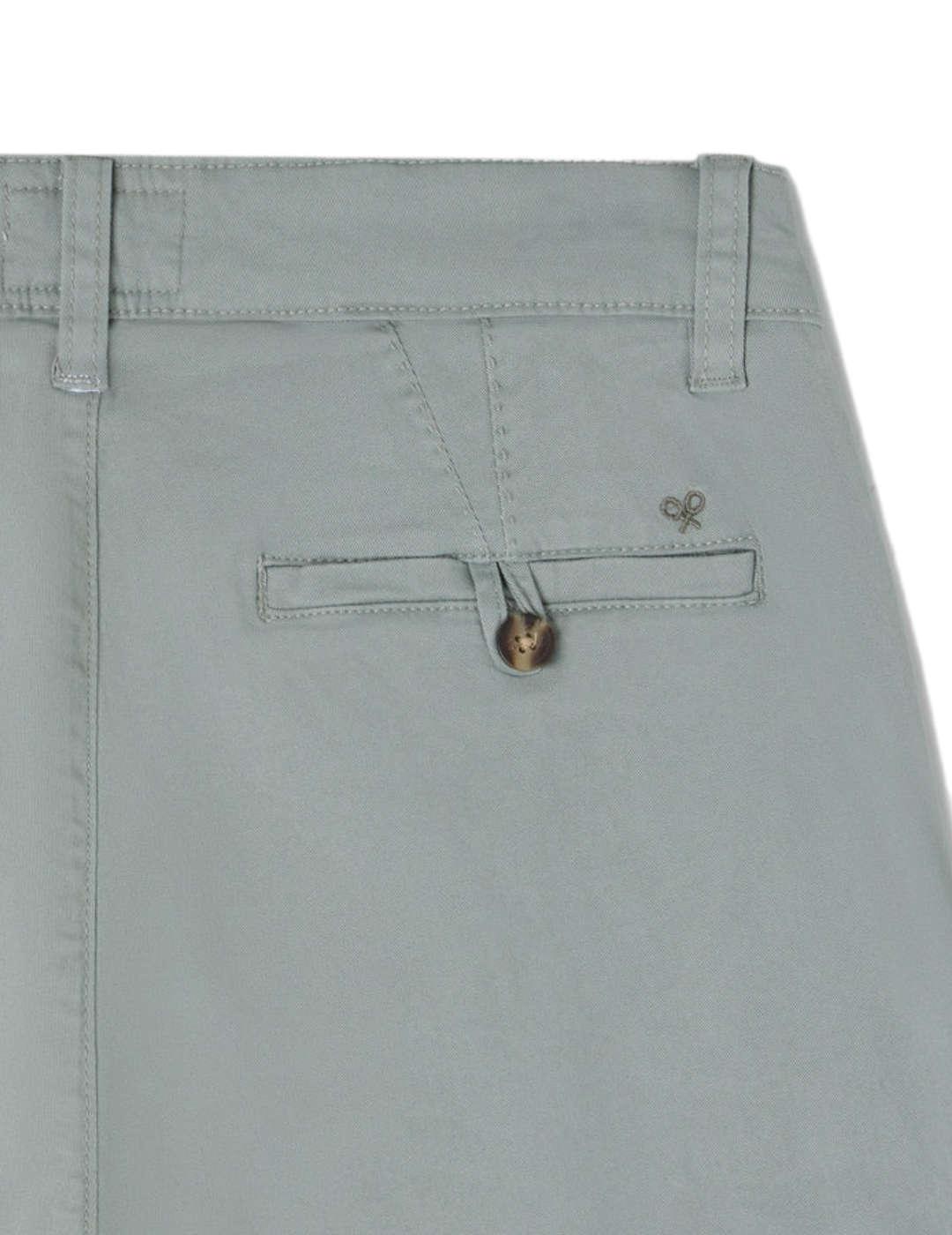 Pantalón Silbon sport chino verde agua slim para hombre