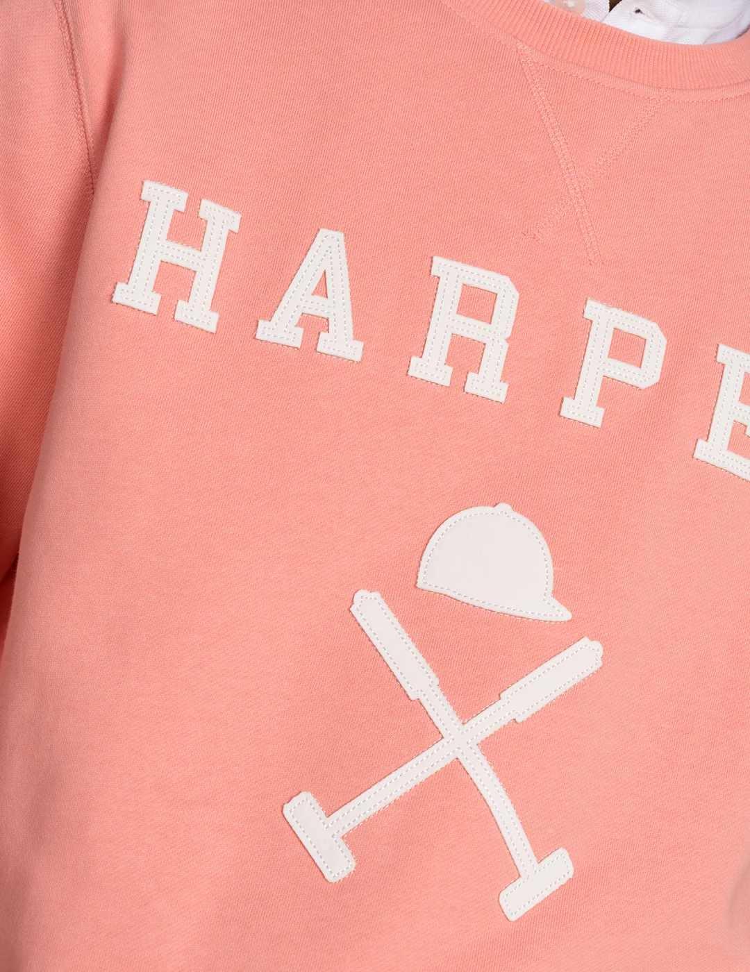 Sudadera Harper&Neyer New England coral sin capucha hombre